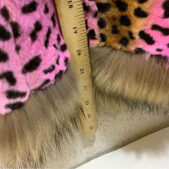 Lm Lulu Paris multicolor Small/Medium sweater vest colorful animal print - Picture 5 of 7